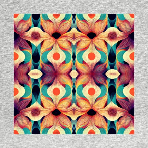 Flowery Repeating Pattern by RichieDuprey